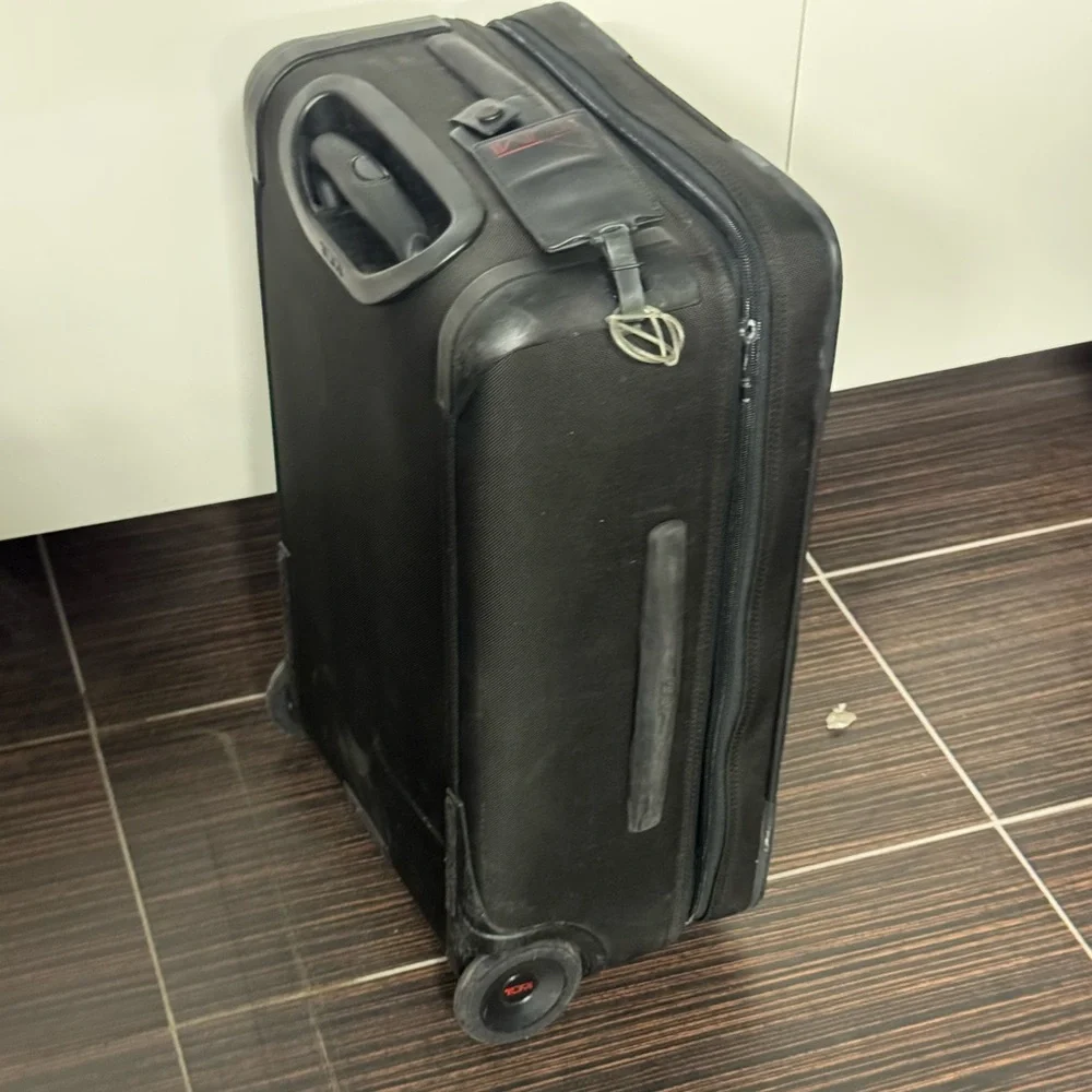 TUMI Black Rolling Carry-On Suitcase